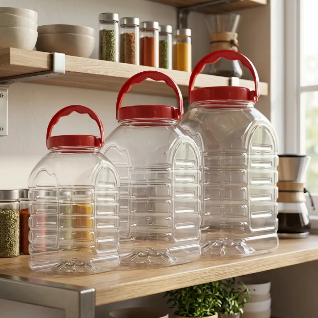 Durable Plastic Jars for Multiple Purposes (1)