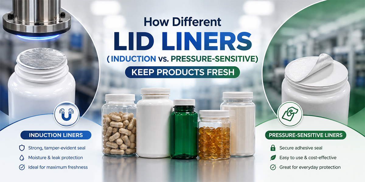 How Different Lid Liners (Induction vs. Pressure-Sensitive) Keep Products Fresh