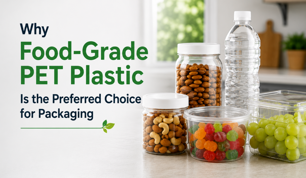 Why Food-Grade PET Plastic Is the Preferred Choice for Packaging