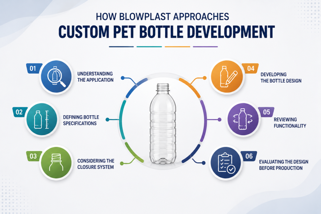How Blowplast Approaches Custom PET Bottle Development
